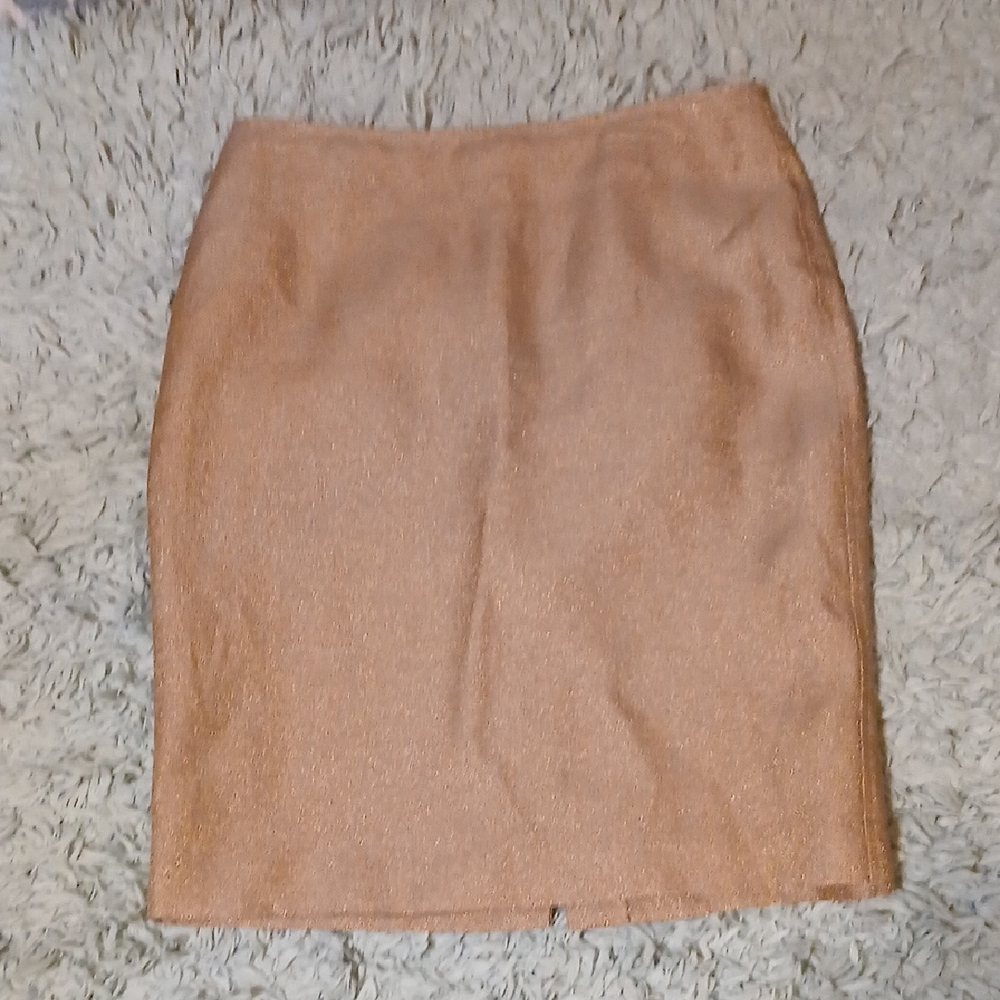 Talbots Rose Gold Pencil Skirt